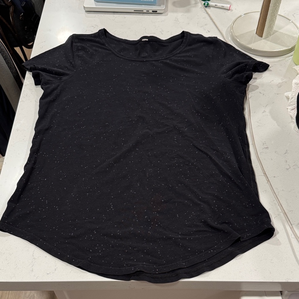 Lululemon Love Crew Tshirt in Black Splatter
